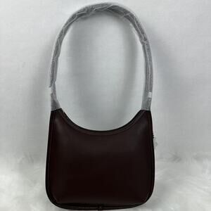 Coach Curve Zip Bag Shoulder Bag In Leather/Gold/Maple CAF11 NWT